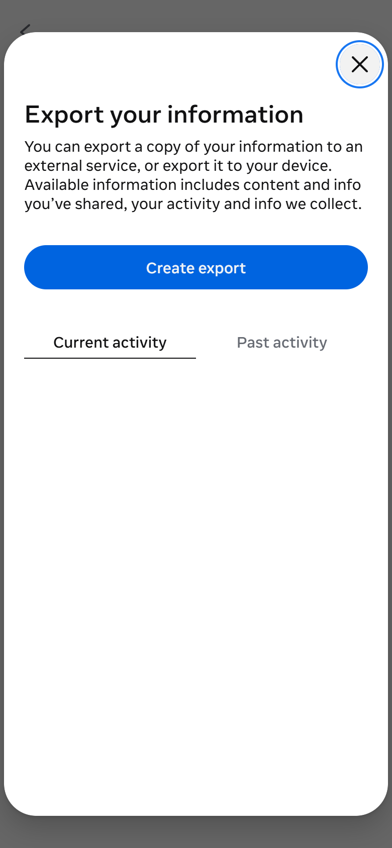 Open the official export