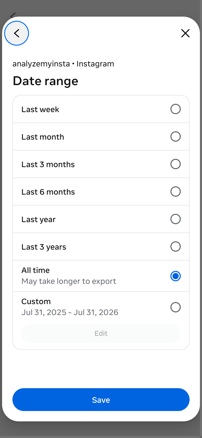 Wait for the download email